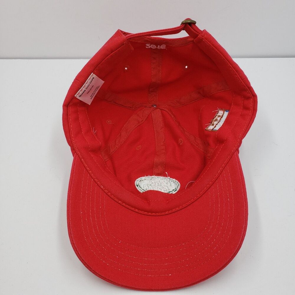Land Rover Baseball Cap Hat Red One Size Adjustable Strap Embroidered 2016 USEF - Picture 6 of 9